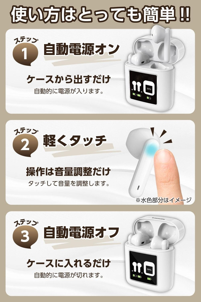 【多摩電子工業株式会社】充電式集音器（耳あな型）THS1W