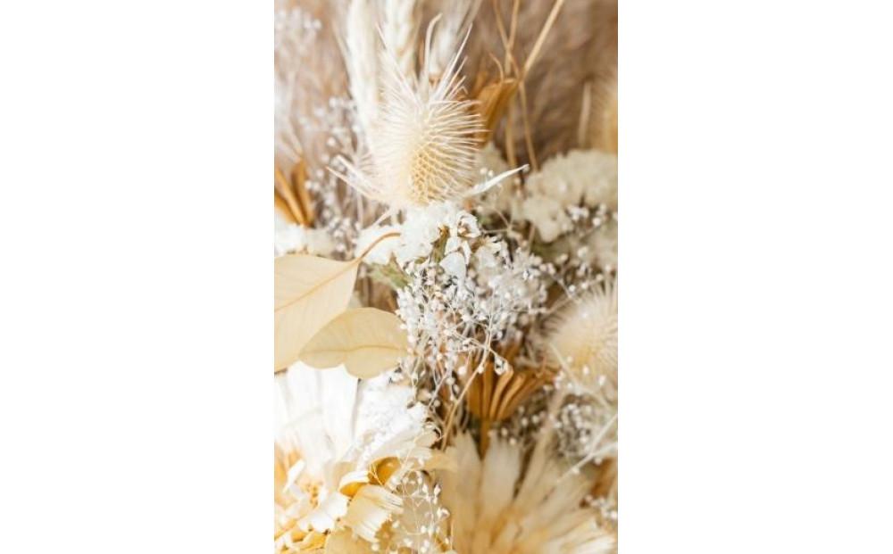 ドライフラワーブーケ ベージュ