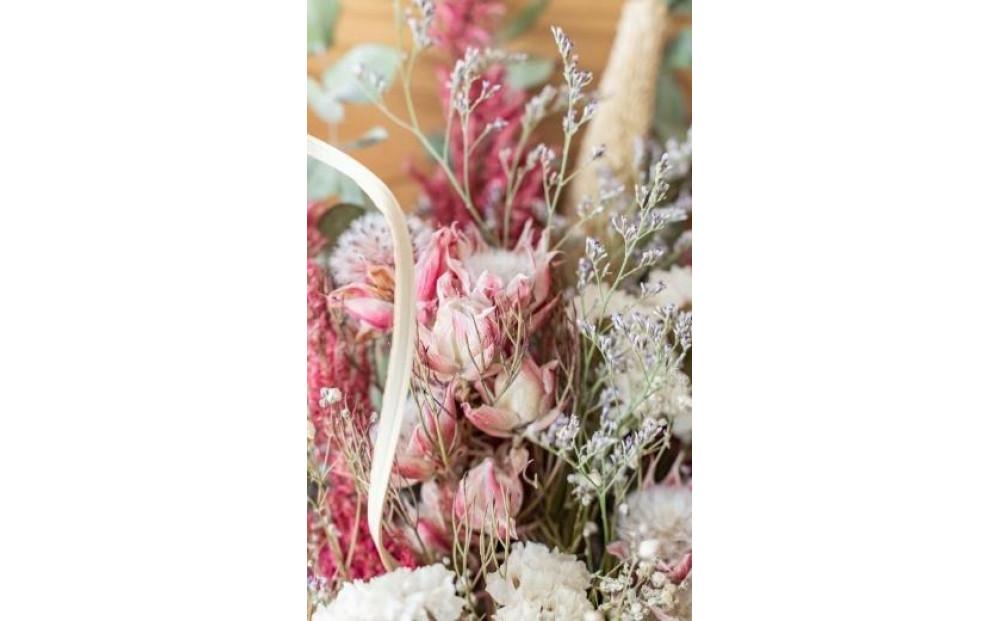 ドライフラワーブーケ ピンク
