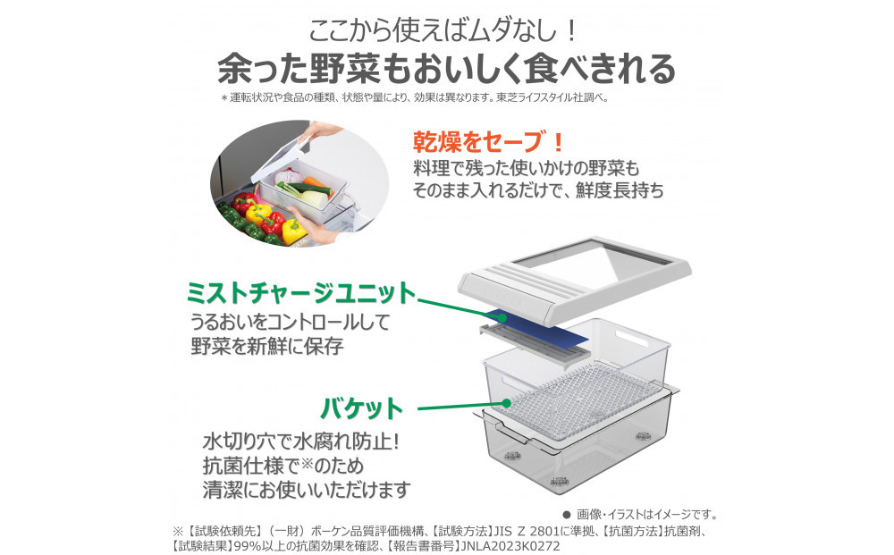 東芝　冷蔵庫【標準設置費込み】　461L　6ドア　両開き　冷凍冷蔵庫　GR-Y460FZ(ZH)