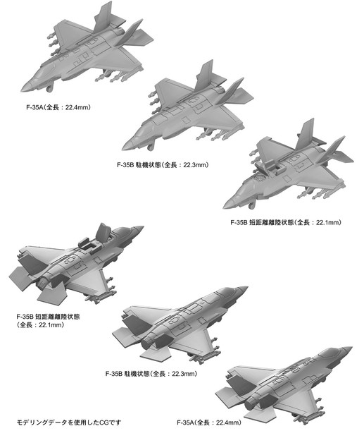 【S84】1/700 現用アメリカ軍用機セット4