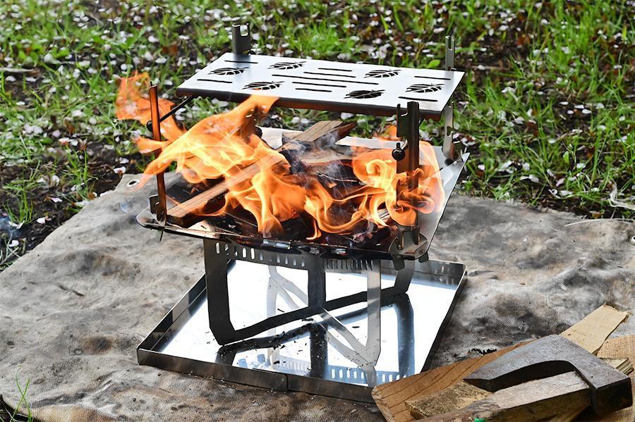 板金加工会社が製作する焚き火台「Kumpel ファイヤースタンド type-S」