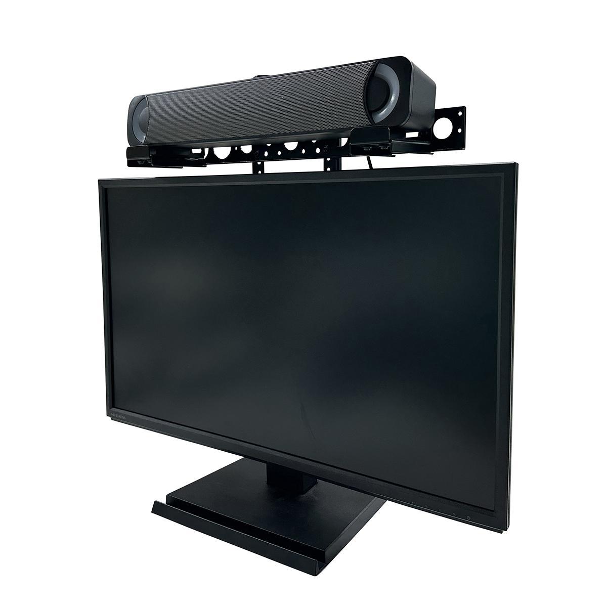 長尾製作所 モニターアーム対応サウンドバースタンド VESA式