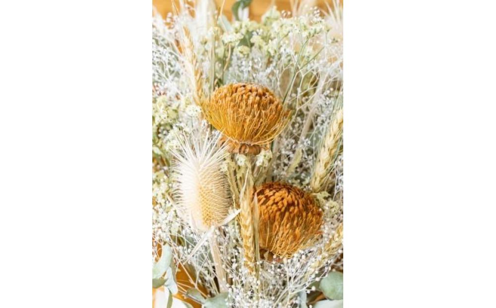 ドライフラワーブーケ イエロー