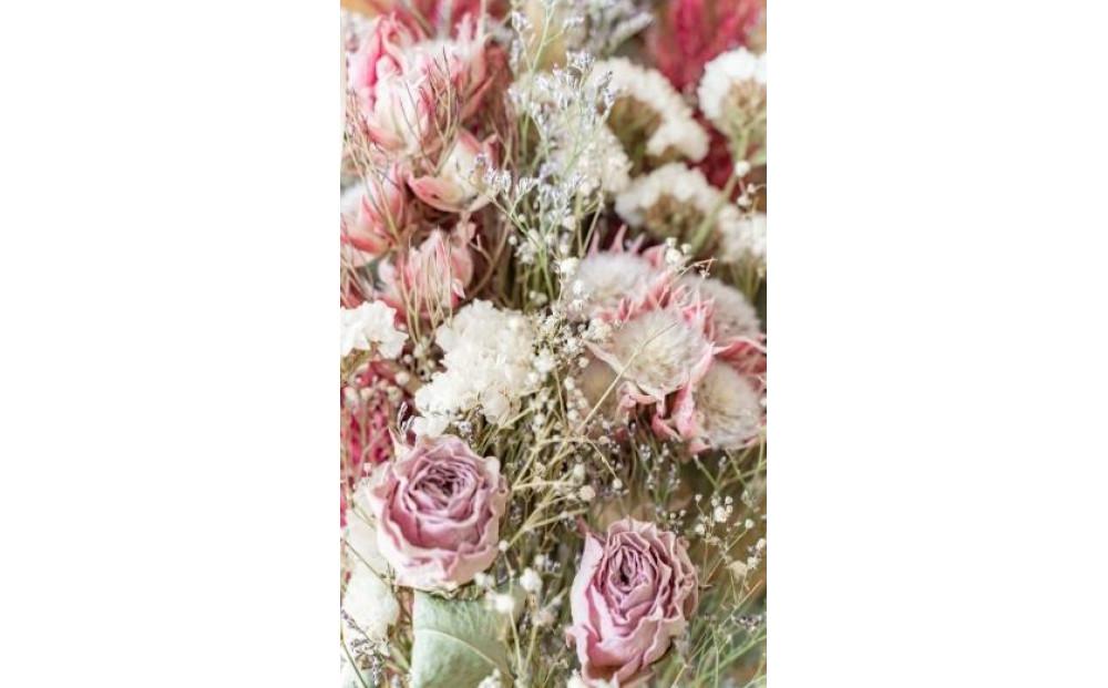 ドライフラワーブーケ ピンク
