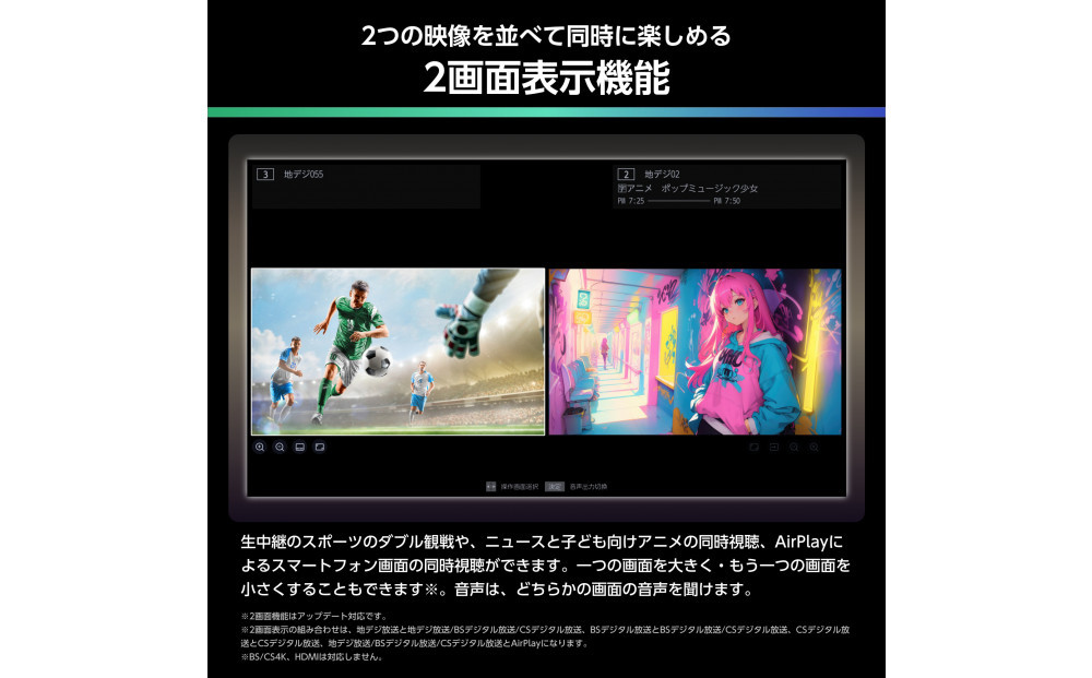 Hisense ハイセンス 3年保証【設置費込み】50V型 50U6R 4K 量子ドット 2.1ch ダブル録画 チューナー内蔵 ゲームモード Pro ネット動画 YouTube Netflix スマート 2画面 Alexa対応 AirPlay2 液晶 テレビ TV 2025年モデル 壁掛け 人気 おすすめ 家電 送料無料