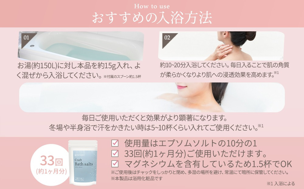 MyComfort バスソルト エプソムソルト　500g
