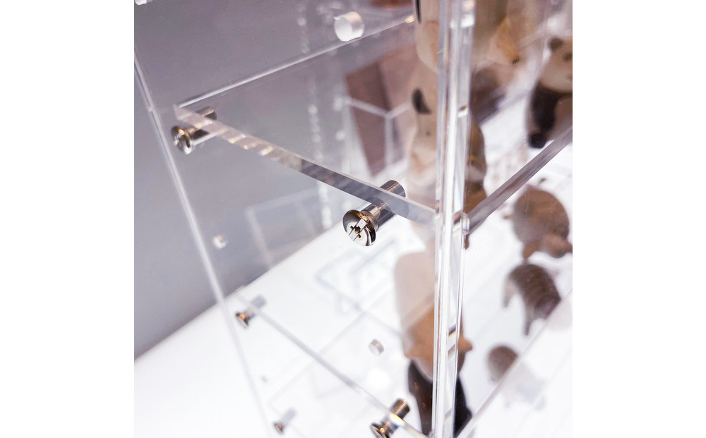 アクリルコレクションケースBタイプ　W30cm×D12cm×H43cm　川崎市自社工場一貫生産品　１台【ガラスカラー】