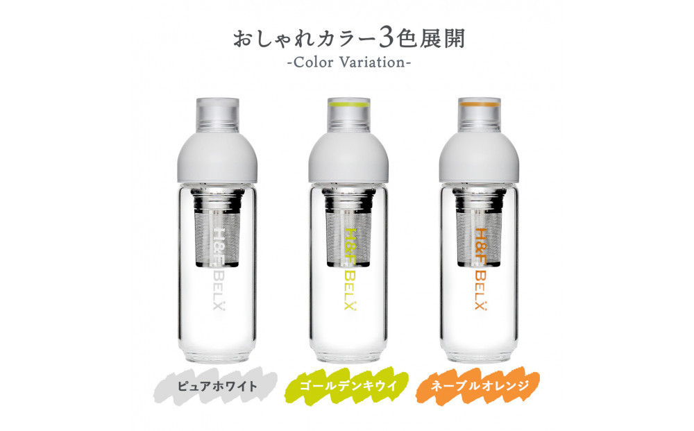 【ゴールデンキウイ】デザインと使いやすさにこだわった PSガラスタンブラー 420ml
