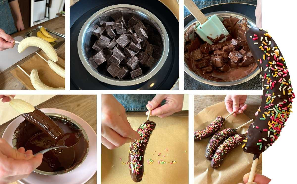 チョコバナナ チョコレート チョコバナナ用チョコレート 業務用 ウルトラミックス 早くキレイに固まるチョコバナナ用専用チョコレート（スイート）1kg バナナ約50本分 コーティングチョコ チョコレート 製菓用チョコレート