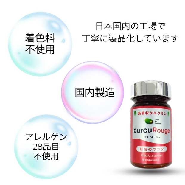 高吸収型クルクミン　クルクルージュ62粒入り2本