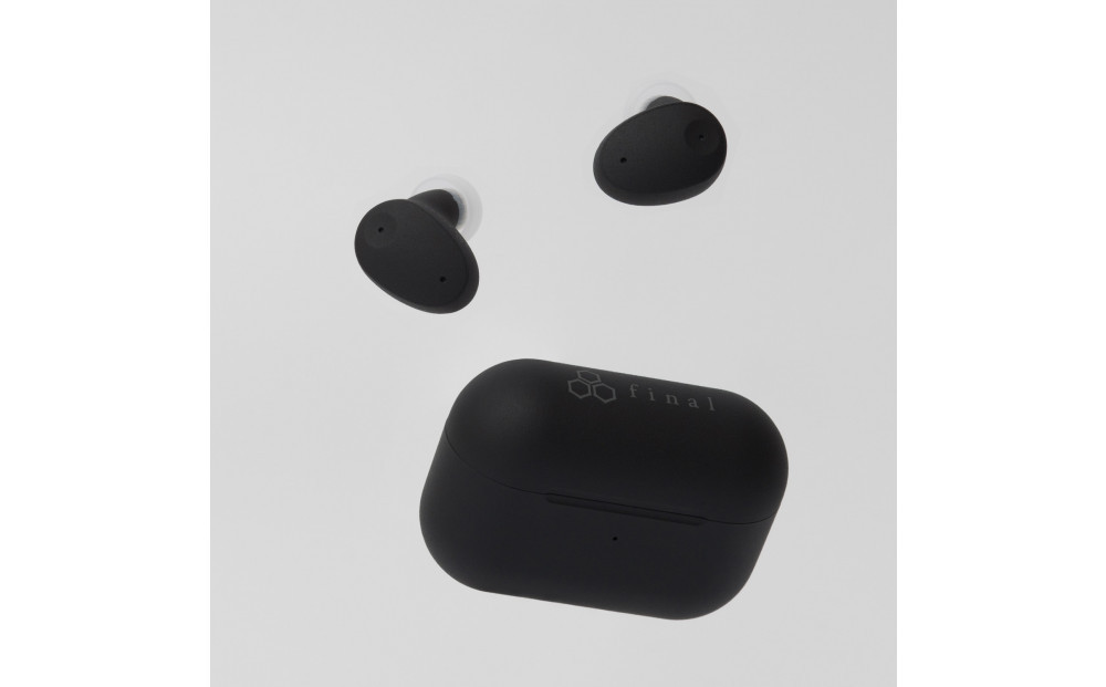 ANC完全ワイヤレスイヤホン final ZE300 BLACK/ ZE3000 小型モデル /ノイズキャンセリング/ノイキャン/外音取り込み/マイク付き