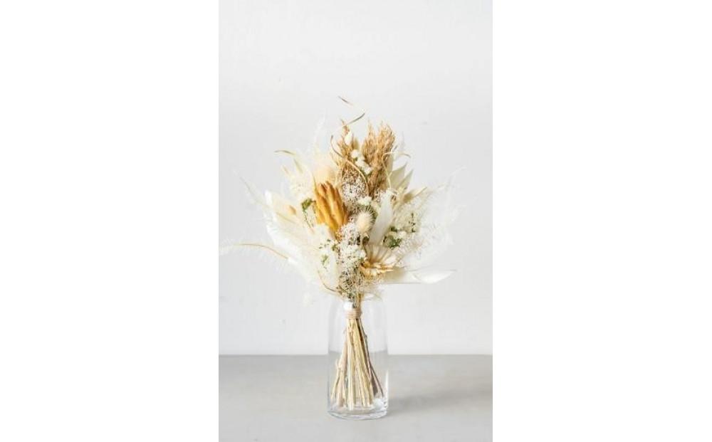 ドライフラワーブーケ ベージュ