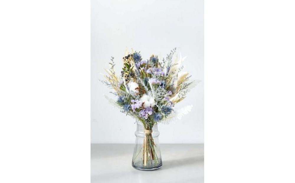 ドライフラワーブーケ ブルー