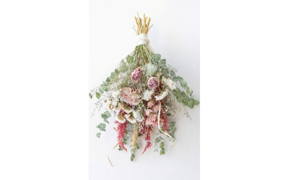 【スワッグ】ドライフラワーブーケ ピンク