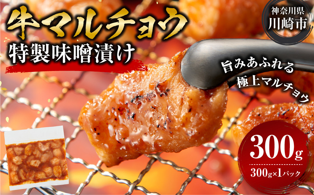 ＜訳アリ＞牛マルチョウ　特製味噌漬け　0.3kg(300g×1）【2026年3月発送】 【2026年3月発送】 300g ( 300g × 1パック )