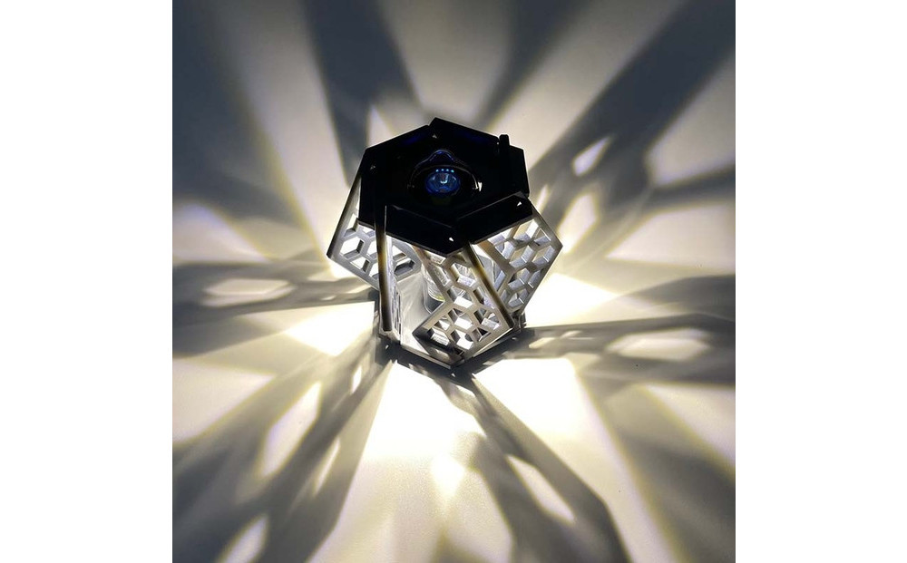 ゴールゼロ用シェード　KIKKO　亀甲　1個　アウトドア・インテリアに　川崎市自社工場一貫生産品【パールグレー】