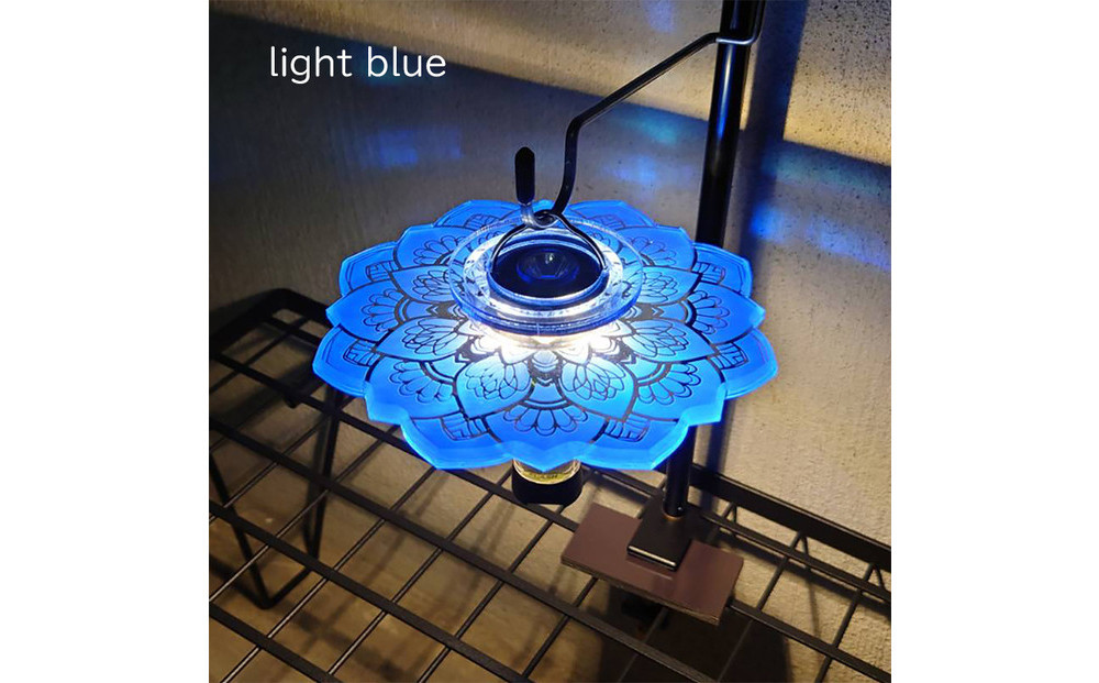 ゴールゼロ用シェード　REN　蓮　マット　1個　アウトドア・インテリアに　川崎市自社工場一貫生産品【light blue】