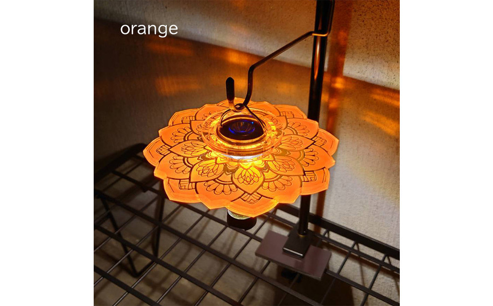 ゴールゼロ用シェード　REN　蓮　マット　1個　アウトドア・インテリアに　川崎市自社工場一貫生産品【orange】