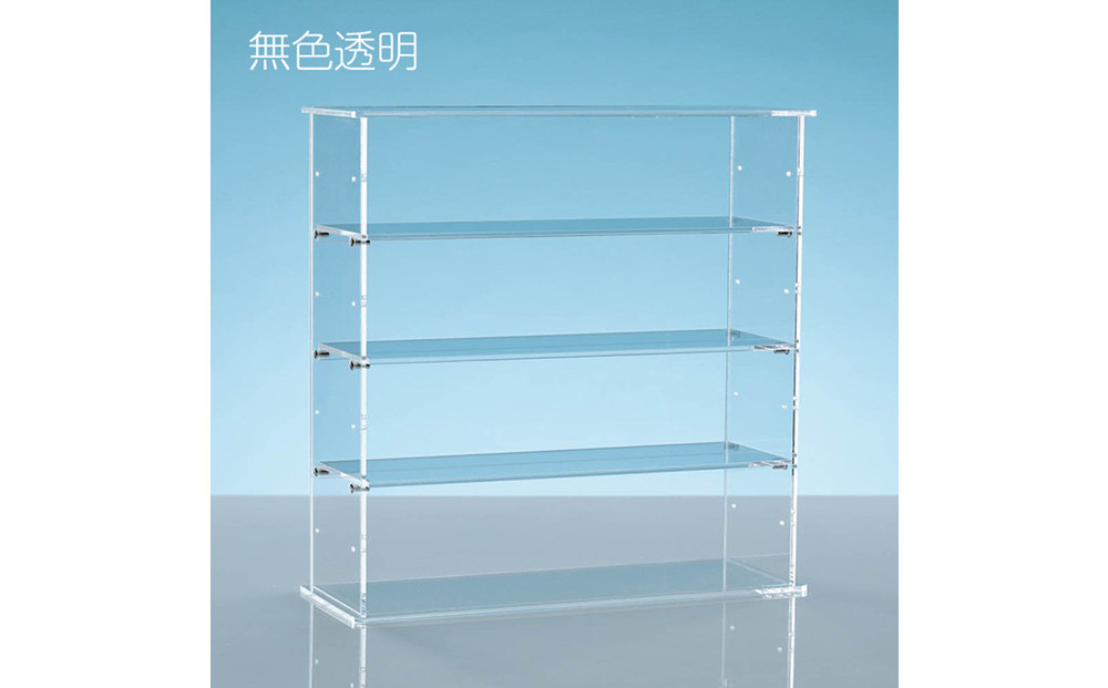 アクリルコレクションケースEタイプ　W45cm×D16cm×H45cm　川崎市自社工場一貫生産品　１台【無色透明】