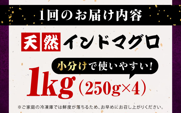 【全3回定期便】天然 まぐろ ねぎとろ 約1kg（約250g×4パック）【横須賀商工会議所 おもてなしギフト事務局（本まぐろ直売所 横須賀本店）】 [AKAK044]