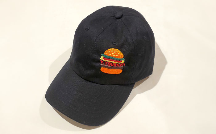 【数量限定30セット】ネイビーバーガー刺繍キャップ 【有限会社エムシーハウス】 [AKAP018]