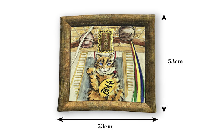 ネコのいる風景　3枚セット ハンカチーフ 約53cm×約53cm【有限会社カヤマ】 [AKAR007]