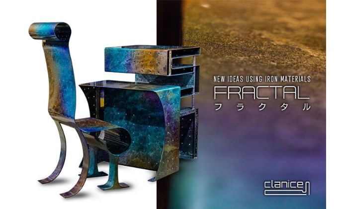 フラクタル テーブル・椅子 3点セット（タワー型トールテーブル・デスク型テーブル・椅子）【アリスリー株式会社】 [AKBE004]