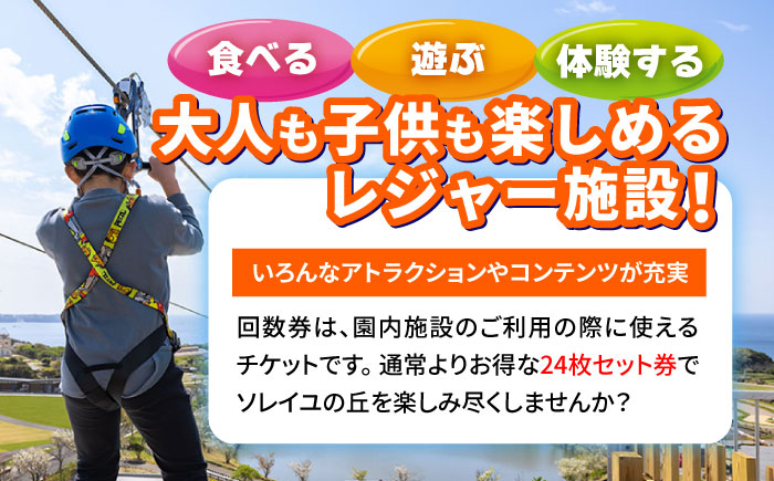 ソレイユの丘 回数券 400円分×24枚【株式会社日比谷花壇】 [AKBO002]