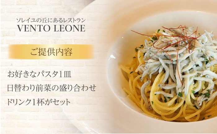 ソレイユの丘 VENTO LEONE パスタランチセット 食事券 1名分【株式会社日比谷花壇】 [AKBO007]