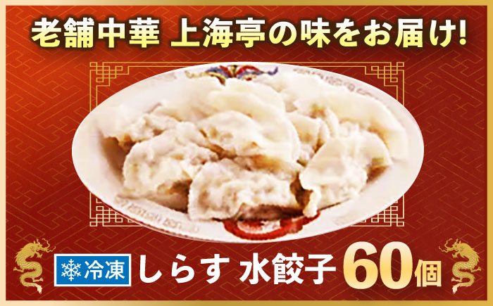 冷凍 しらす水餃子 60個【横須賀商工会議所 おもてなしギフト事務局（上海亭）】 [AKED007]