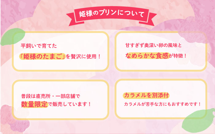 「姫様のプリンセット」（６個入り）　飼い方にこだわり餌にこだわった姫様のたまごで作ったプリン　【横須賀商工会議所　おもてなしギフト事務局（岩沢ポートリー）】 [AKET008]