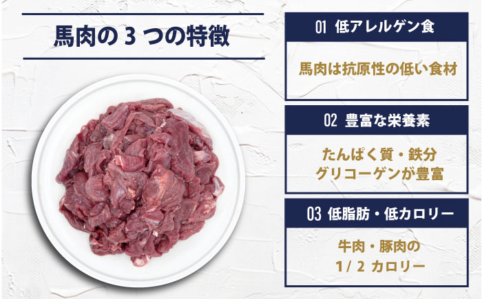 【年内発送の受付は12月24日まで！】馬肉赤身切り落とし　10kgセット 年内発送 【ディアラ】 [AKGU004]