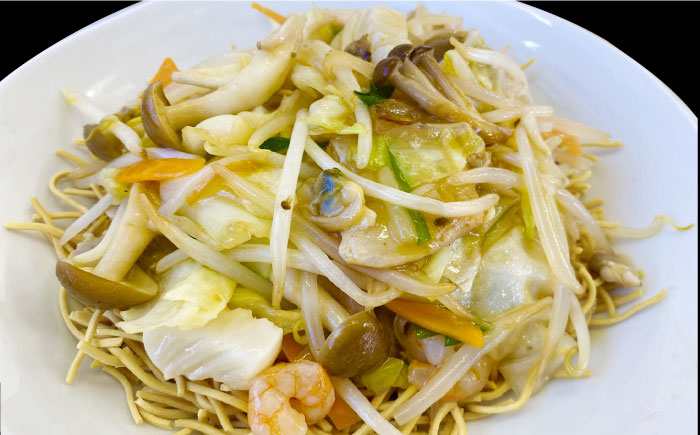 船食製麺のかた焼きそば約110g×10袋セット 特製あんかけの素付き【有限会社 船食製麺】 [AKAL019]