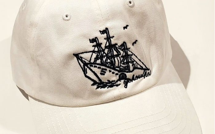 【数量限定30セット】黒船サスケハナ刺繍キャップ 【有限会社エムシーハウス】[AKAP017]