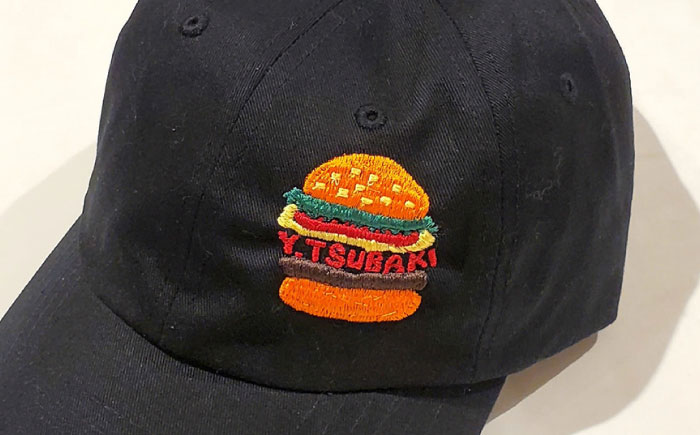 【数量限定30セット】ネイビーバーガー刺繍キャップ 【有限会社エムシーハウス】 [AKAP018]