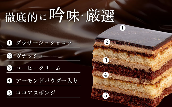 勝又登シェフ監修 ガトー・オペラ 1台 （12.5×11cm） 【ファミール製菓株式会社】 [AKCI003]