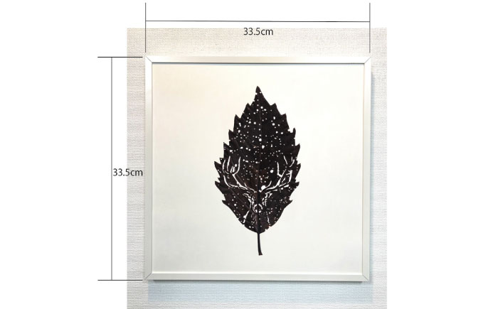 【葉っぱで作る奇跡のアート バラエティー編】オーダーメイド リーフアート（額入）【アートスクール＆デザインスタジオ バニヤンツリー】 [AKFA002]