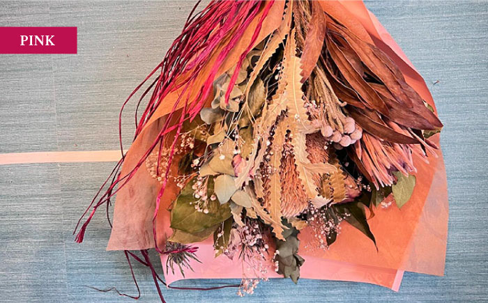 【選べるカラー】ドライフラワー スワッグ Mサイズ 【flowerbasket namika】 [AKGA002-1] ホワイト