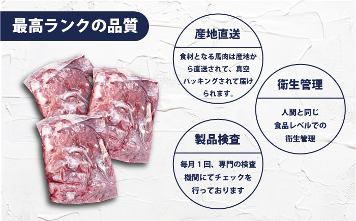 【年内発送の受付は12月24日まで！】馬肉赤身切り落とし　10kgセット 年内発送 【ディアラ】 [AKGU004]
