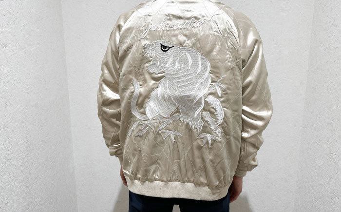 ハワイ柄刺繍リバーシブルスカジャン　サイズはS・M・L・XL・XXL【有限会社 エムシーハウス】 [AKAP006] Sサイズ