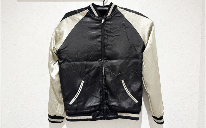 スカジャン 龍虎波柄 刺繍　サイズはS・M・L・XL・XXL【有限会社エムシーハウス】 [AKAP010] Sサイズ