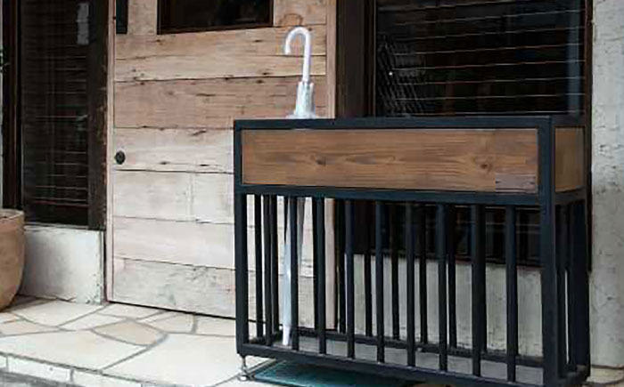 鉄・ステンレス製傘立て【ANAテック株式会社】 [AKBD005]