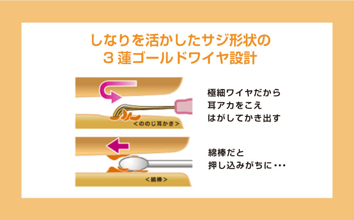 ののじNeo　爽快ソフト耳かき【ののじ株式会社】 [AKBV004] ブラック EWN-03BL