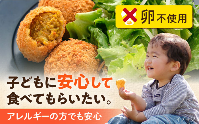 【全3回定期便】本気のカレーコロッケ20個 0.8kg【三富屋商事株式会社】 [AKFJ074]