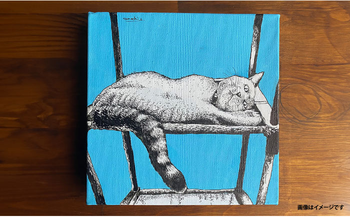 オーダーペット似顔絵（キャンバス画）【横須賀商工会議所 おもてなしギフト事務局（たのち）】[AKFM002]