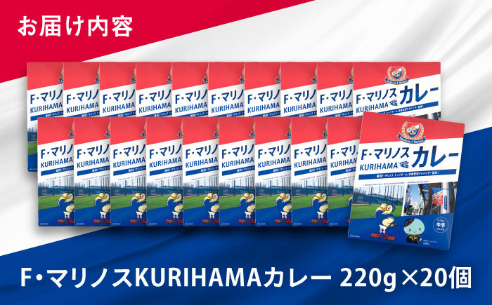 F・マリノスKURIHAMAカレー 220ｇ×20個セット【久里浜商店会協同組合】 [AKCA003]