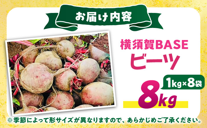 横須賀BASEビーツ 8kg（1kg×8袋）【ゆり子ファーム】 [AKCR001]