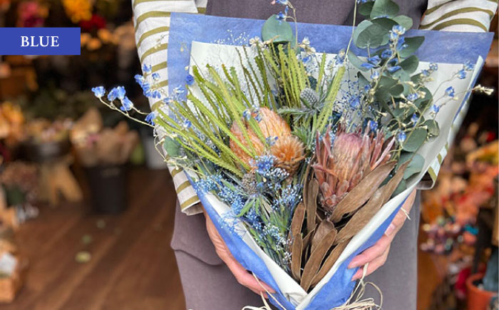 【選べるカラー】ドライフラワー スワッグ Mサイズ 【flowerbasket namika】 [AKGA002-1] ホワイト