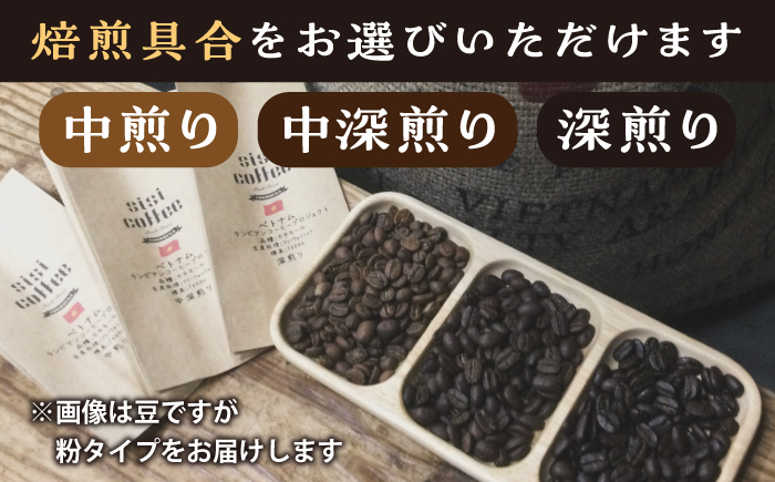 【選べる！焙煎度合い】粉 中煎り 中深煎り 深煎り 珈琲豆おまかせ 2種セット 珈琲 コーヒー 焙煎【宍戸珈琲】  [AKGP003-1] 中煎り